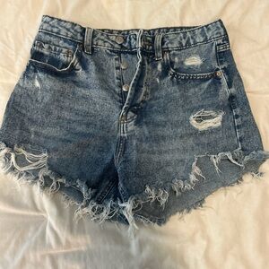 Distressed Denim Women's Shorts